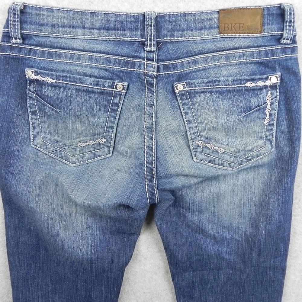 BKE Buckle Jeans Womens 29 Sabrina Cropped 5-Pocket Stretch Flex Denim Blue - Picture 11 of 11
